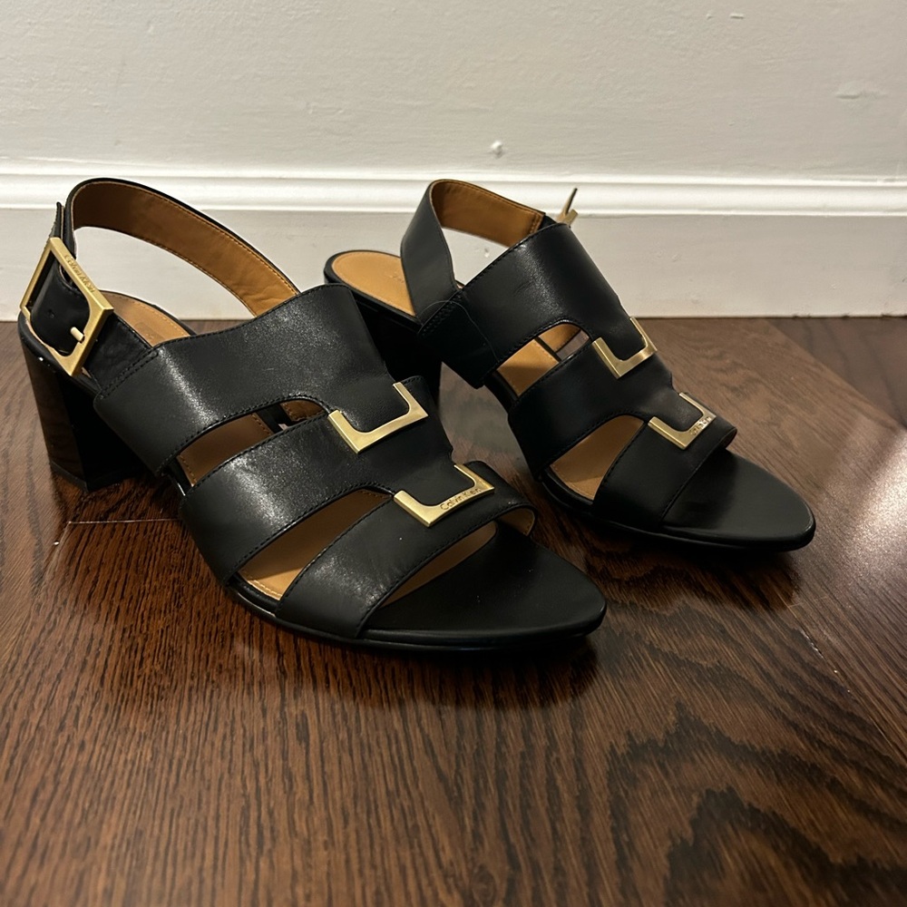 Calvin klein block heel sandals